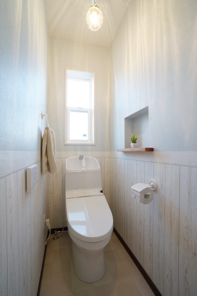 トイレ◆パステルブルー×ホワイトの可愛らしいトイレ空間♡